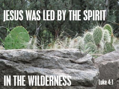 Jesus was led by the Spirit in the wilderness