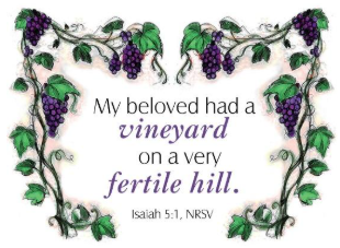 My beloved had a vineyard on a very fertile hill
